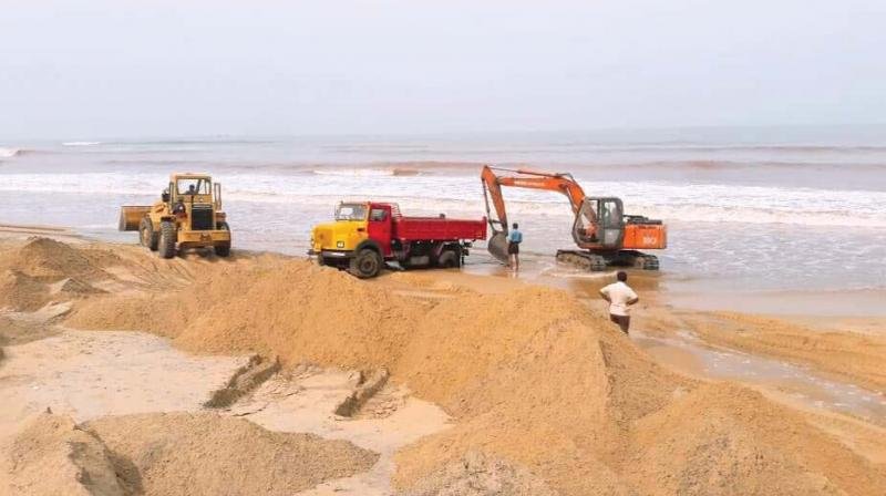 The mining being conducted by the Indian Rare Earths Ltd (IRE), a public sector company, for the last six decades has reduced the land strip between TS Canal and Arabian Sea to just 33 metres with nearly 20,000 hectares of land in 81.5 sqkm claimed by the sea.