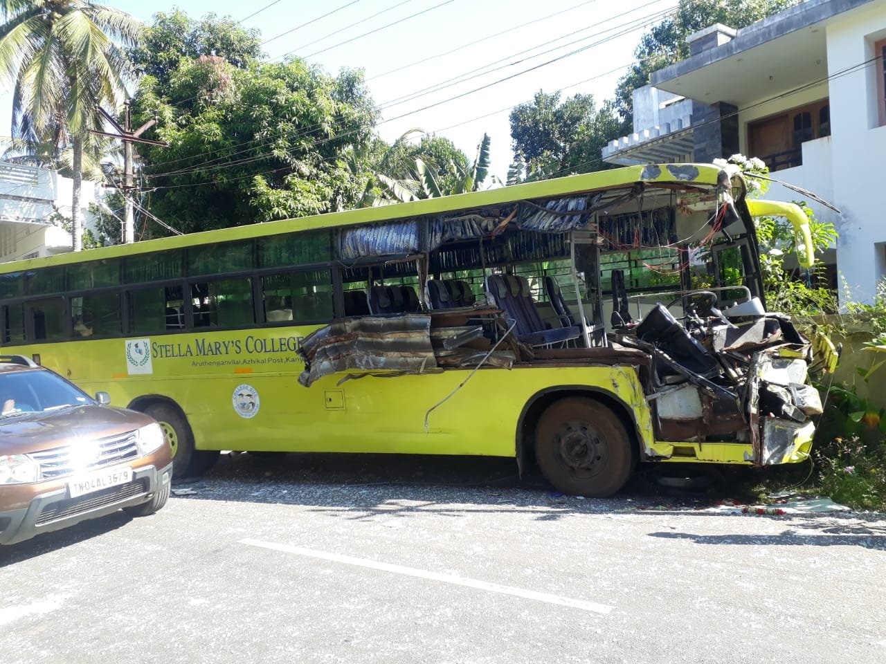 Stella Marys College Bus accident-Soorapallam