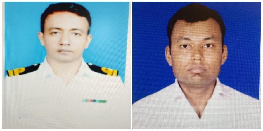 Lt Rajiv Jha and Petty Officer Sunil Kumar