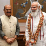 Karnataka chief minister Basavaraj Bommai with Prime Minister Narendra Modi in New Delhi on Friday.