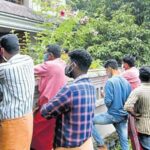 in front of the rented house at Elanji near Piravom on Tuesday
