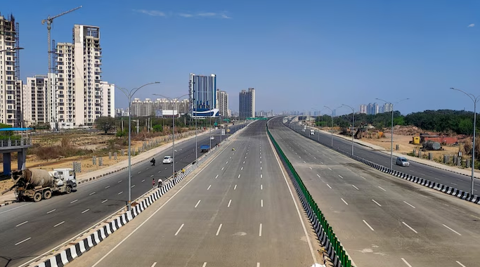 Dwarka Expressway ahead of its inauguration by Prime Minister Narendra Modi.