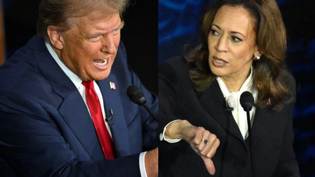 Kamala Harris reminds Donald Trump during a debate that he’s running against her, not Joe Biden.