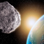 Asteroid Bennu in space, identified as the most dangerous asteroid threatening Earth.